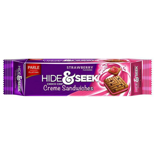 HIDE & SEEK CHOCO CHIP CREME SANDWICHES _STRAWBERRY