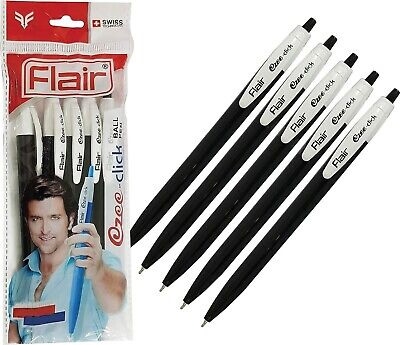 FLAIR EZEE CLICK BALL PEN _BLACK