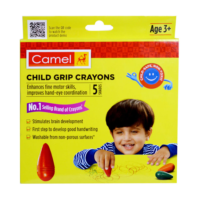 CAMEL CHILD GRIP CRAYONS