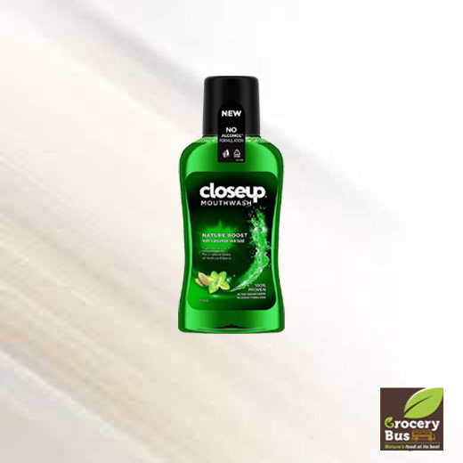 CLOSEUP NATURE BOOST MOUTHWASH 