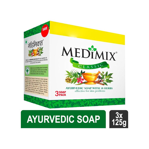 MEDIMIX CLASSIC AYURVEDIC SOAP BUY3 GET1 (FREE 100G SOAP )