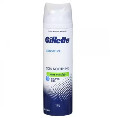 GILLETTE SENSITIVE SKIN SOOTHING ALOE VERA SHAVE GEL