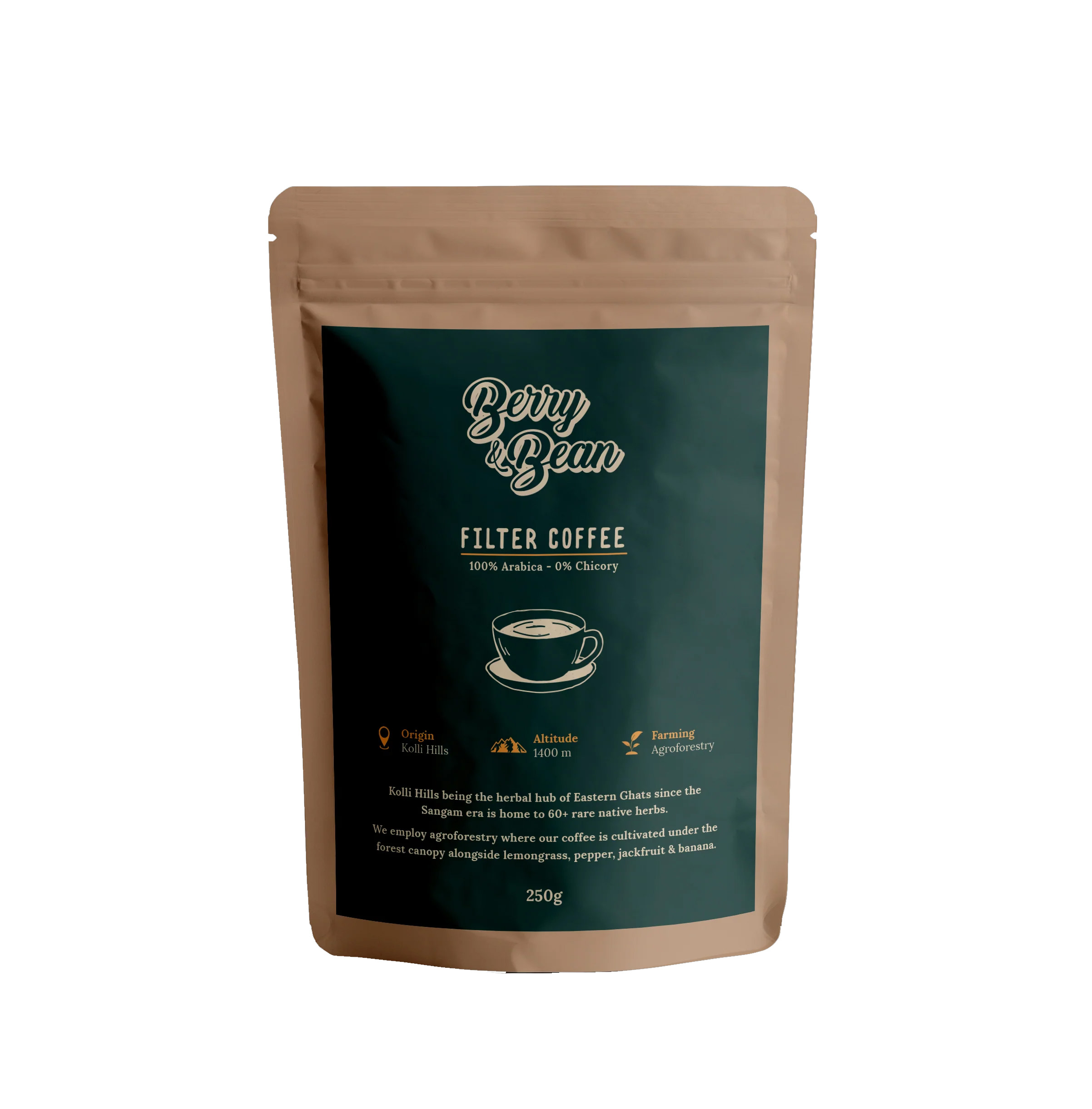 BERRY & BEAN FILTER COFFEE - 100% ARABICA