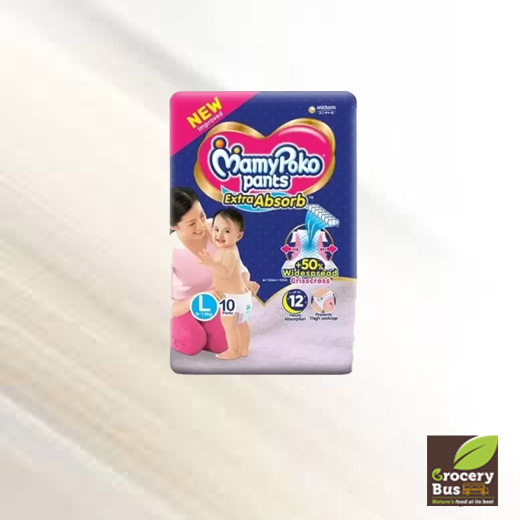 MamyPoko Extra Absorb Pant Diapers-LARGE Size - Vrinda Super Mart