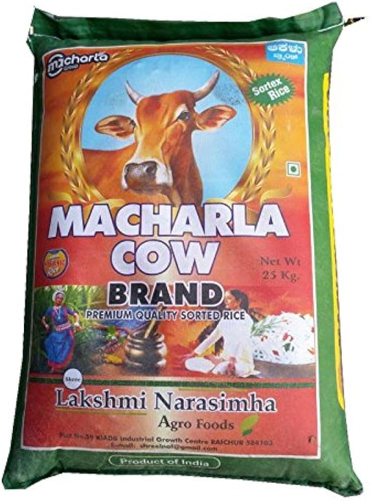 RAW RICE BAG - COW MACHARLA