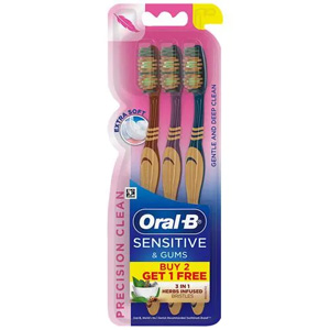 ORAL B SENSITIVE HERBS PRECISION CLEAN EXTRA SOFT SET