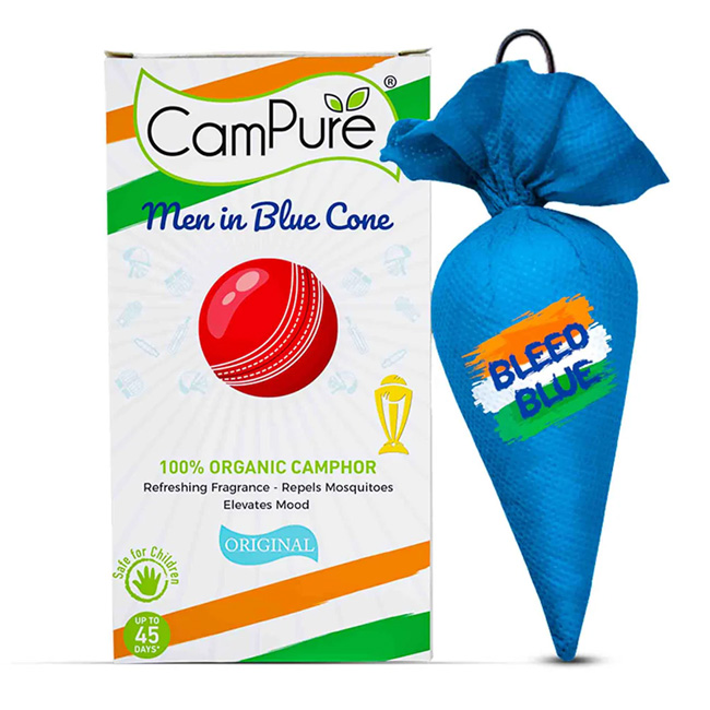 CAMPURE MEN IN BLUE CONE ORIGINAL (100% ORGANIC CAMPHOR)