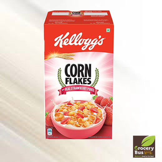 KELLOGGS CORN FLAKES REAL STRAWBERRY PUREE