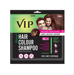 VIP HAIR COLOUR SHAMPOO BROWN