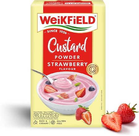 WEIKFIELD CUSTARD POWDER STRAWBERRY FLAVOUR