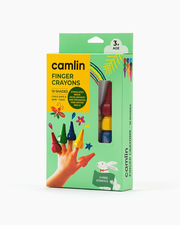 CAMLIN FINGER CRAYONS _10 SHADES