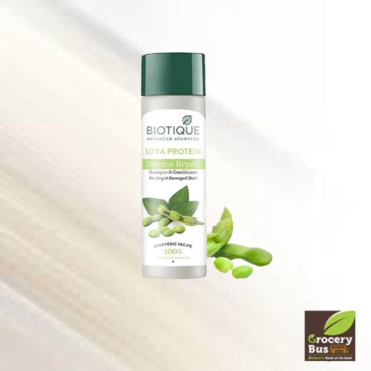 BIOTIQUE  INTENSE REPAIR SOYA SHAMPOO & CONDITIONER