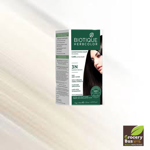 BIOTIQUE HERBCOLOUR CONDITONING COLOUR 3N  DARKEST BROWN