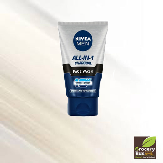 NIVEA MEN ALL IN 1 CHARCOAL FACE WASH 