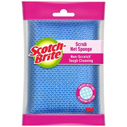 SCOTCH BRITE SCRUB NET SPONGE NON_SCRATCH TOUGH CLEANING 