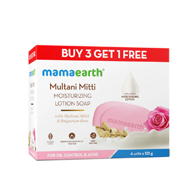 MAMA EARTH MULTANI MITTI LOTION SOAP (BUY 3 GET 1 FREE)