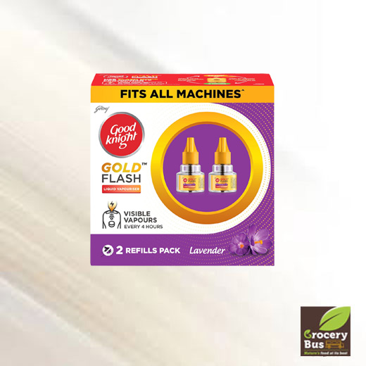 GOOD KNIGHT GOLD FLASH LAVENDER 2 REFILLS