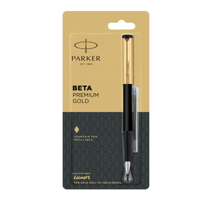 PARKER BETA PREMIUM GOLD FOUNTAIN PEN