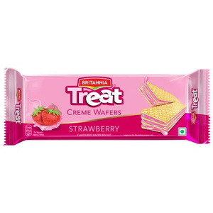 BRITANNIA TREAT CREME WAFERS _STRAWBERRY