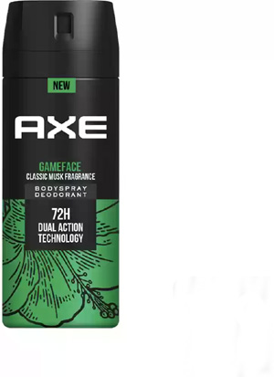 AXE GAME FACE CLASSIC MUSK FRAGRANCE BODY SPRAY 