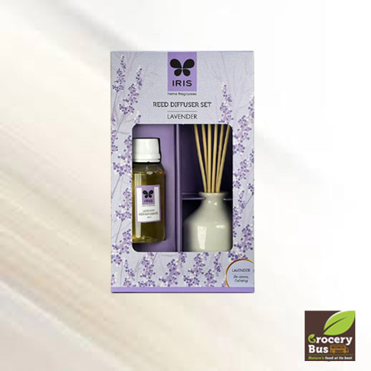 IRIS REED DIFFUSER SET - LAVENDER 