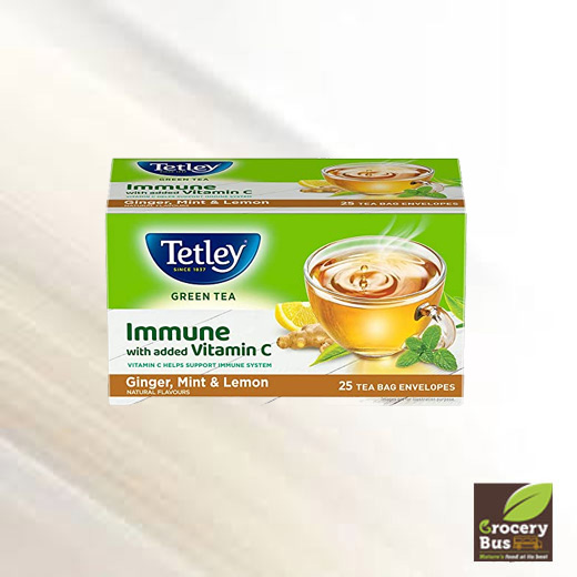 TETLEY GREEN TEA GINGER MINT LEMON