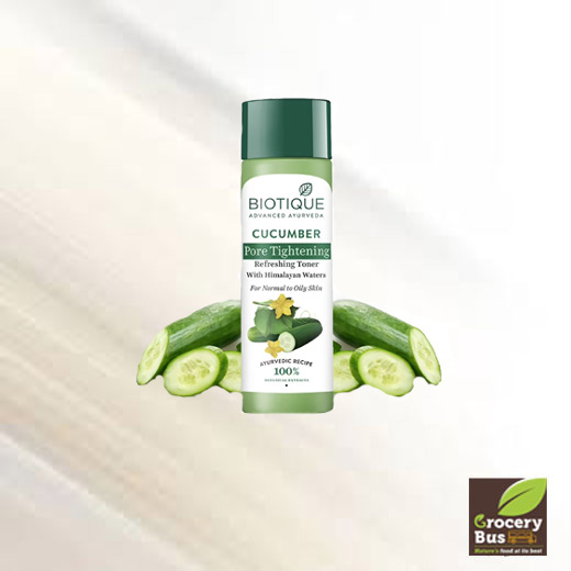 BIOTIQUE CUCUMBER PORE TIGHTENING REFRESHING TONER WITH HIMALAYA WATERS 