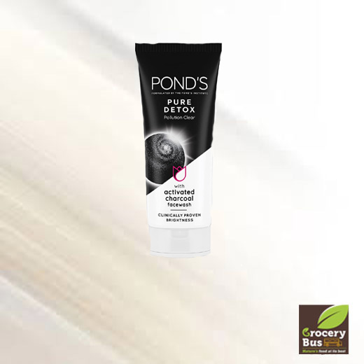 PONDS PURE DETOX WITH ACTIVATED CHARCOAL FACEWASH 