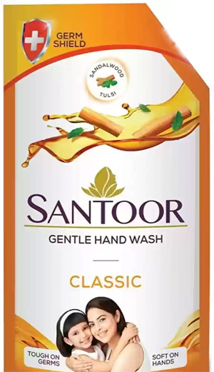 SANTOOR GENTLE HANDWASH CLASSIC POUCH