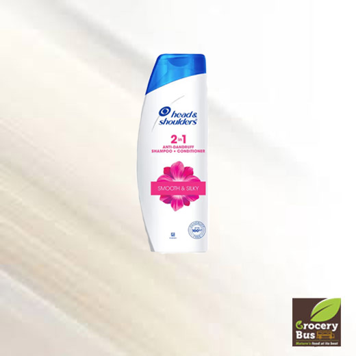 HEAD & SHOULDERS 2 IN 1 SMOOTH & SILKY ANTI-DANDRUFF SHAMPOO + CONDITIONER