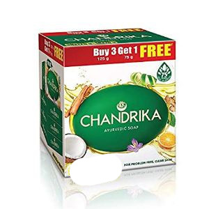CHANDRIKA AYURVEDIC SOAP SET (3N X 75G + 1N X 75G FREE)