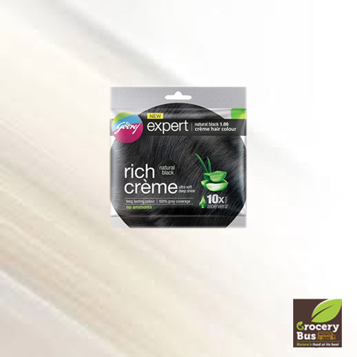 GODREJ RICH CREME HAIR COLOUR 1N NATURAL BLACK 