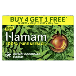 HAMAM NEEM SOAP (BUY4 GET1 FREE) 150G X 4 +100G FREE