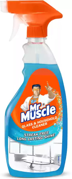 MR MUSCLE GLASS & HOUSEHOLD CLEANER