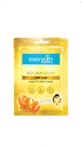 EVERYUTH GOLDEN GLOW 24K GOLD SHEET MASK