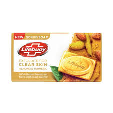 LIFEBUOY ALMOND & TURMERIC SCRUB SOAP