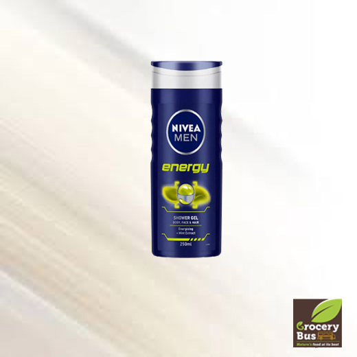 NIVEA MEN ENERGY SHOWER GEL ( BODY , FACE & HAIR )