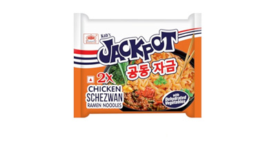  JACKPOT CHICKEN SCHEZWAN RAMEN NOODLES