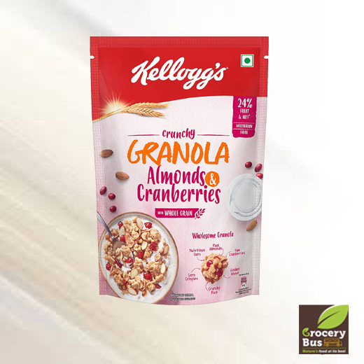 KELLOGGS MUESLI GRANOLA ALMOND & CRANBERRIES 