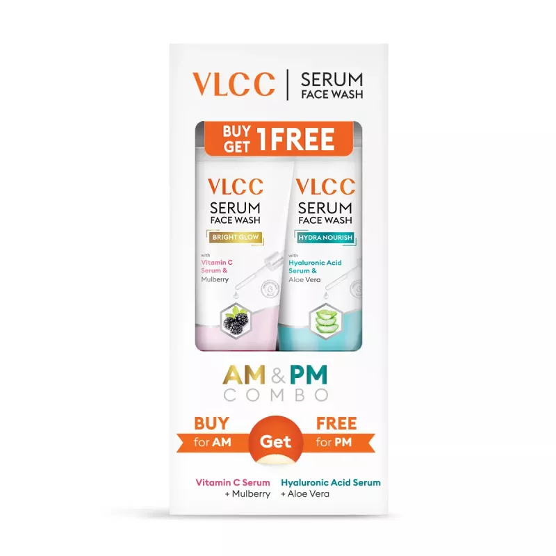 VLCC SERUM FACE WASH AM&PM COMBO B1G1 FREE