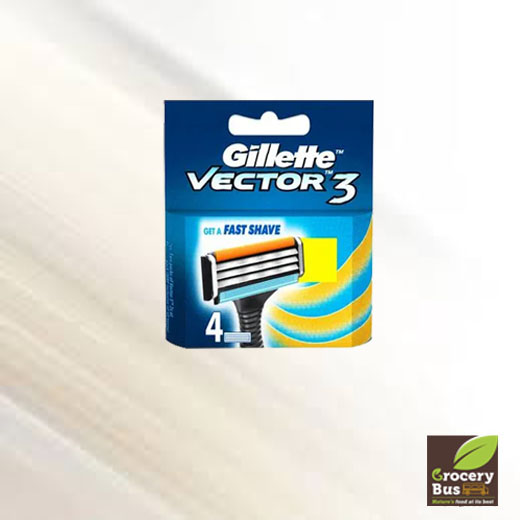 GILLETTE VECTOR3 BLADES - 4 CARTRIDGES