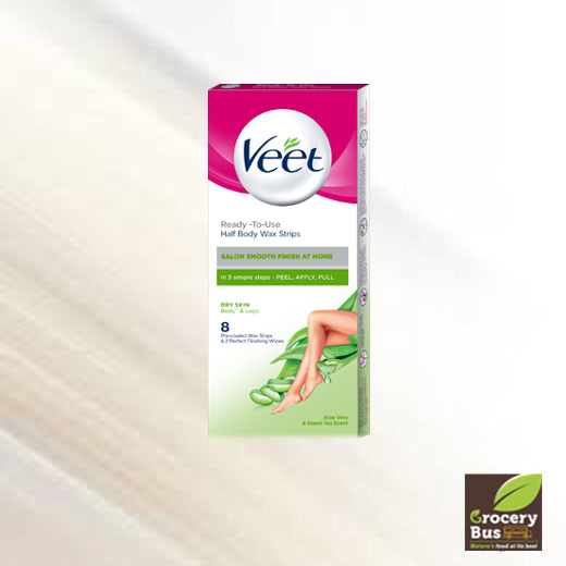 VEET WAX STRIPS FOR DRY SKIN [ READY TO USE ] 