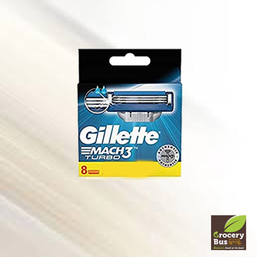 GILLETTE MACH3 TURBO RAZOR - 8 CARTRIDGES