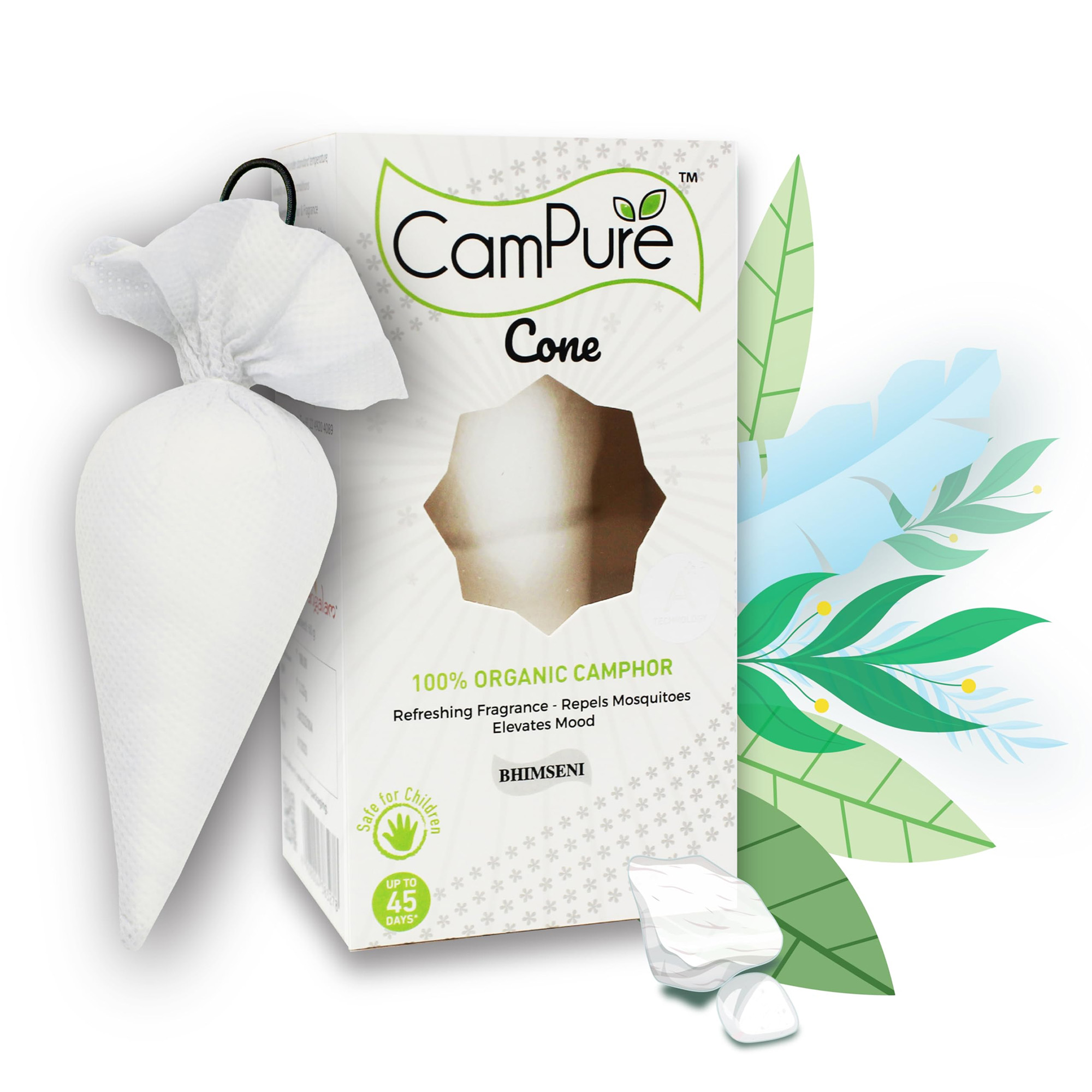 CAMPURE CONE BHIMSENI (100% ORGANIC CAMPHOR)