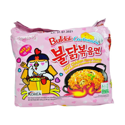 SAMYANG BULDAK CARBONARA HOT CHICKEN FLAVOUR