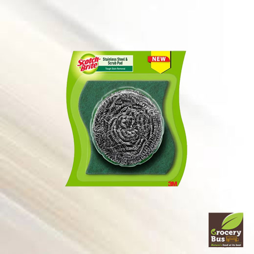 SCOTCH BRITE STAINLESS STEEL & SCRUB PAD