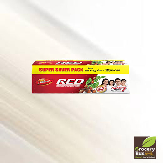 DABUR RED TOOTH PASTE - SUPER SAVER PACK  2X150G