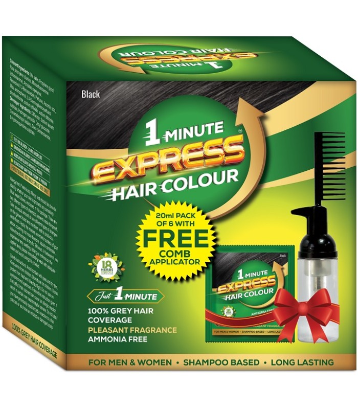 1 MINUTE EXPRESS HAIR COLOUR FREE COMB APPLICATOR 