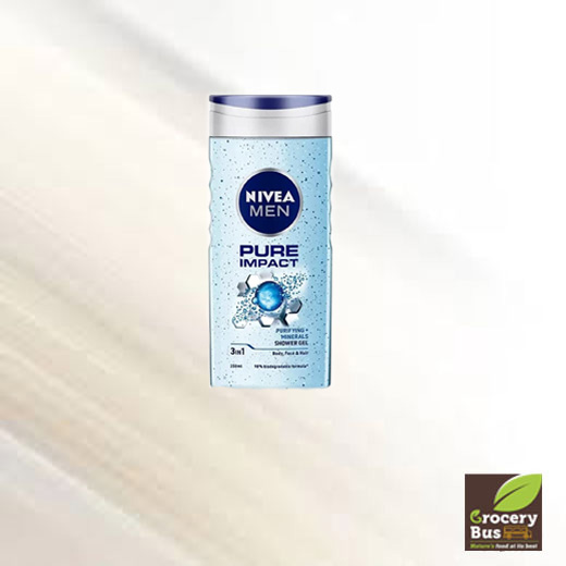 NIVEA FOR MEN PURE IMPACT SHOWER GEL 