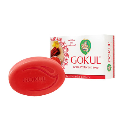 GOKUL GERM PROTECTION SOAP (RED SANDALWOOD & TURMERIC)